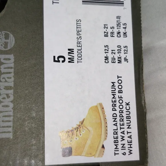TIMBERLAND PREMIUM 6-INCH WATERPROOF BOOTS size 5