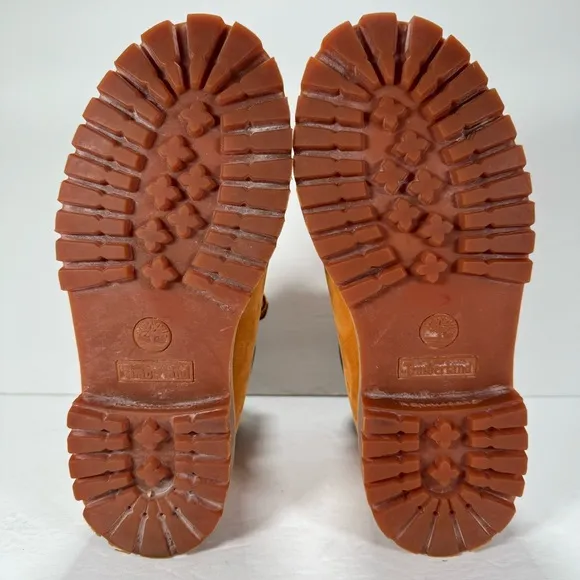 Timberland Premium 6 Inch Wheat Nubuck Leather Waterproof Boots Women’s Size 6.5