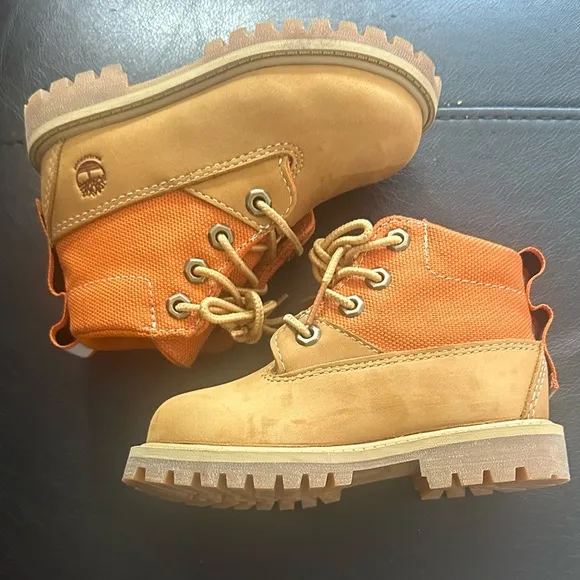 Timberland Premium Leather Rebotl Toddler Boots - Wheat