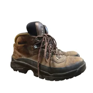 Timberland Vintage Men's Brown Leather Lace Up Hiking Boots Size 10.5