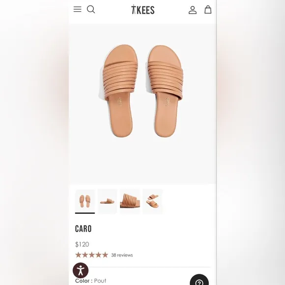 Tkees Caro Sandals/Flips in Pout SIZE 7