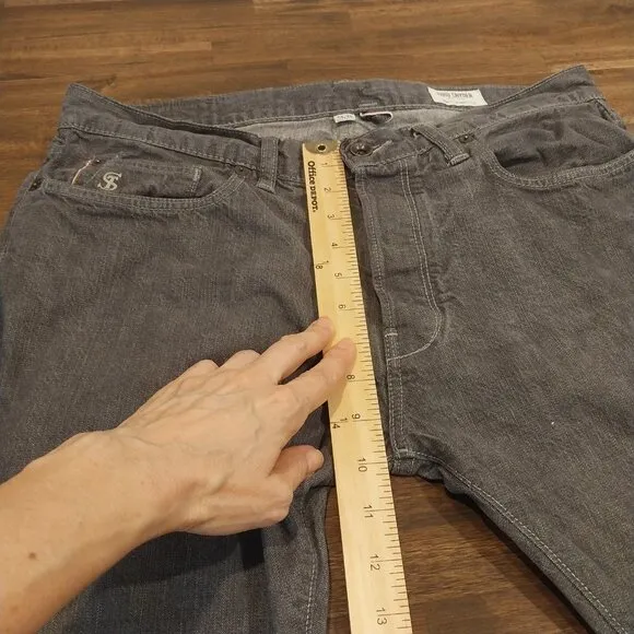 Todd Snyder Jeans Mens 32x32 Gray Selvedge Straight Fit Made In USA Button Fly.