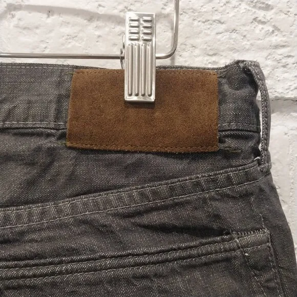 Todd Snyder Jeans Mens 32x32 Gray Selvedge Straight Fit Made In USA Button Fly.