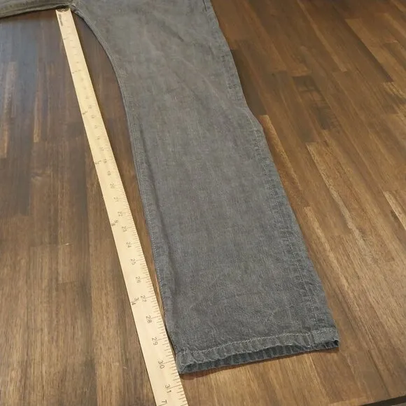 Todd Snyder Jeans Mens 32x32 Gray Selvedge Straight Fit Made In USA Button Fly.
