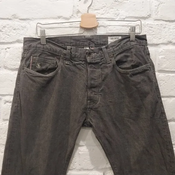 Todd Snyder Jeans Mens 32x32 Gray Selvedge Straight Fit Made In USA Button Fly.