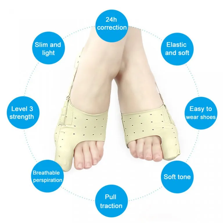 Toe Separator Hallux Valgus Bunion Corrector Orthotics Feet Bone Thumb Adjuster Correction Pedicure Sock Straightener