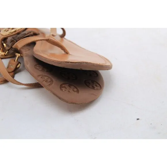 Tory Burch Ali Sandals Leather Women's Shoes Scrappy 6.5 M