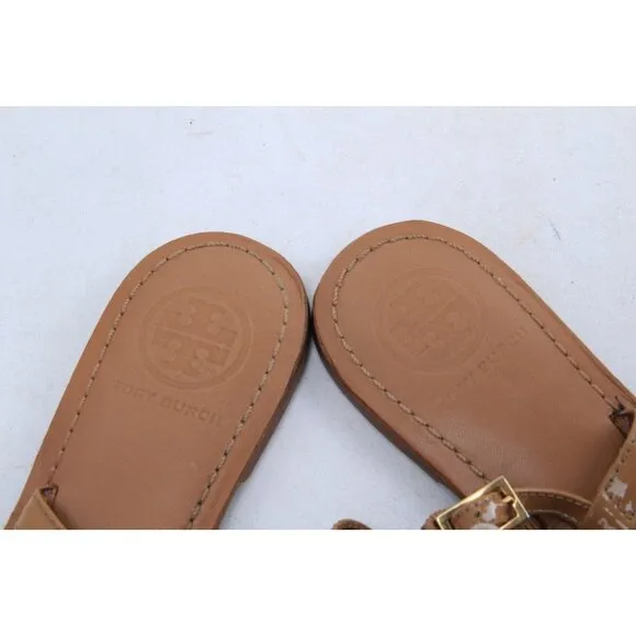 Tory Burch Ali Sandals Leather Women's Shoes Scrappy 6.5 M