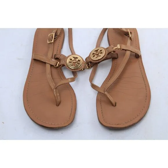 Tory Burch Ali Sandals Leather Women's Shoes Scrappy 6.5 M