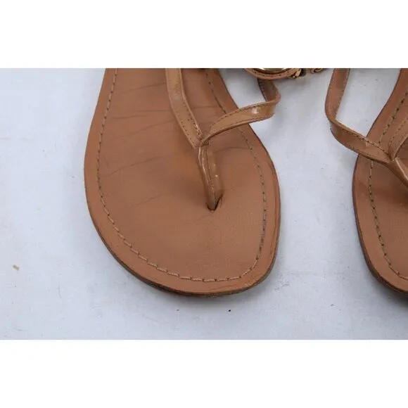 Tory Burch Ali Sandals Leather Women's Shoes Scrappy 6.5 M
