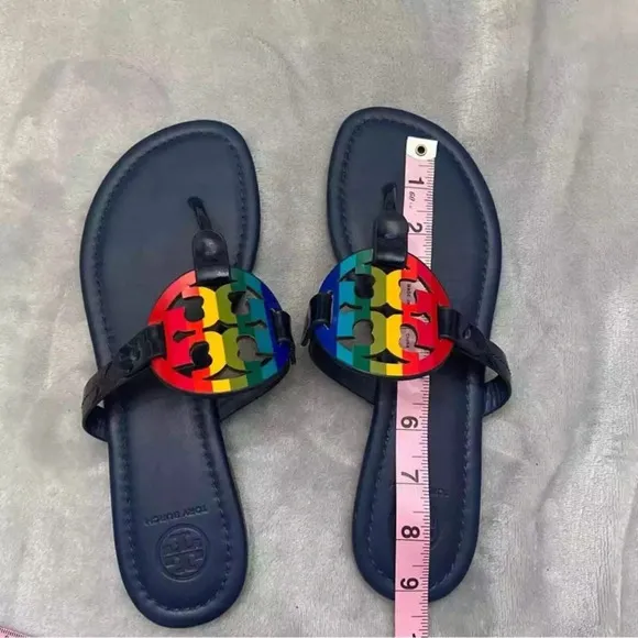 Tory Burch miller rainbow stripe sandals