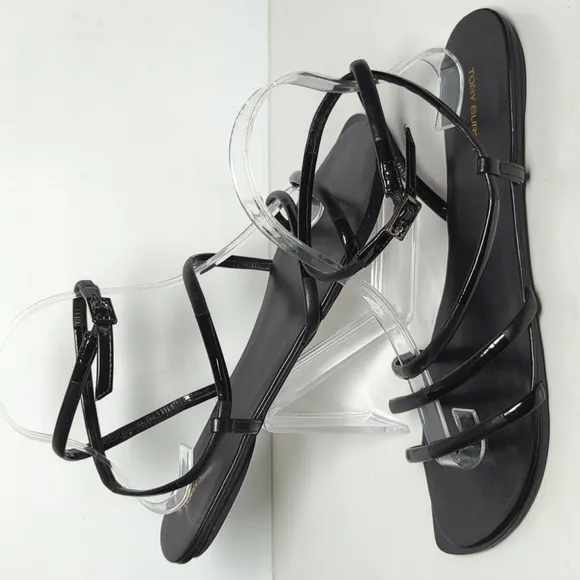 Tory Burch Split Mignon Strappy gladiator like flat sandals womans size 10.5