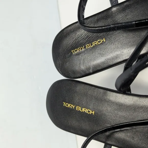 Tory Burch Split Mignon Strappy gladiator like flat sandals womans size 10.5