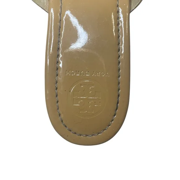 Tory Burch Tan Sandals Elegant Leather Design, Size 13