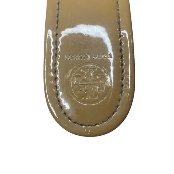 Tory Burch Tan Sandals Elegant Leather Design, Size 13