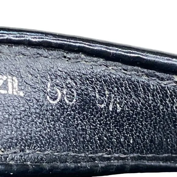Tory Burch Women's Thora Black Leather Medallion Thong Sandal Size US 9