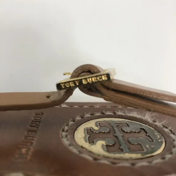 Tory Burch Women's Vaughn Gladiator Studded Thong Sandals W/Ankle Strap Size 9