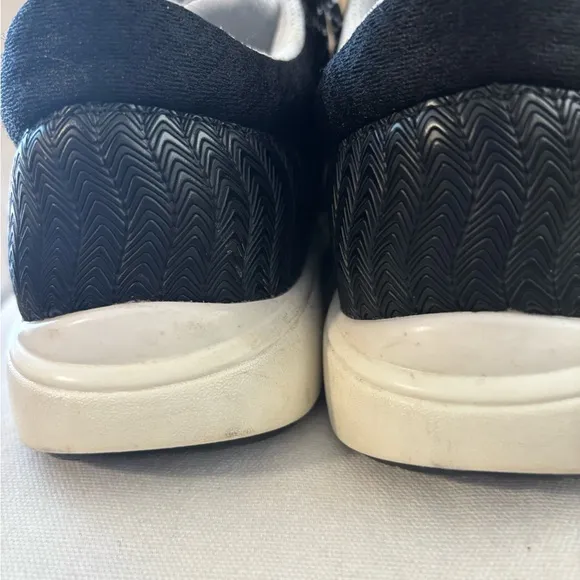 Traq by Alegria Black Sneakers with Breathable Mesh and Unique Lacing