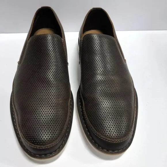 Trask Men’s Barnett, Brown Slip-On Loafers, Size 11 M