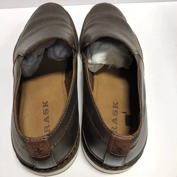 Trask Men’s Barnett, Brown Slip-On Loafers, Size 11 M