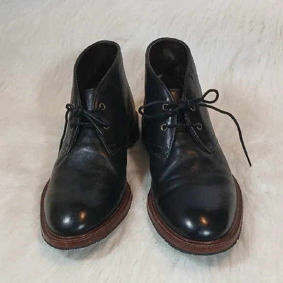 Trask Men's Leather Ankle Boots Sz 9.5M Black
