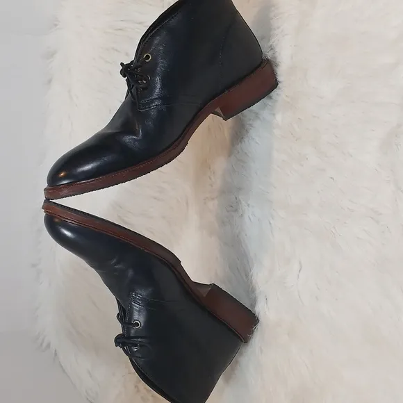 Trask Men's Leather Ankle Boots Sz 9.5M Black