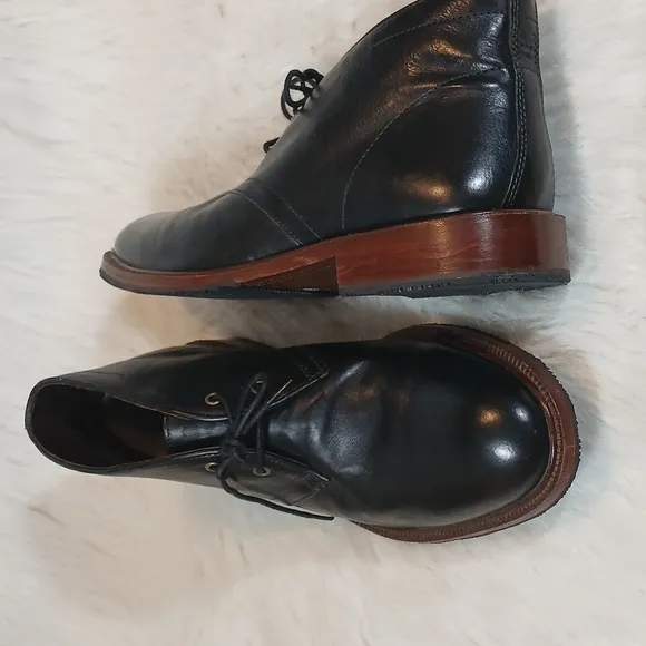 Trask Men's Leather Ankle Boots Sz 9.5M Black