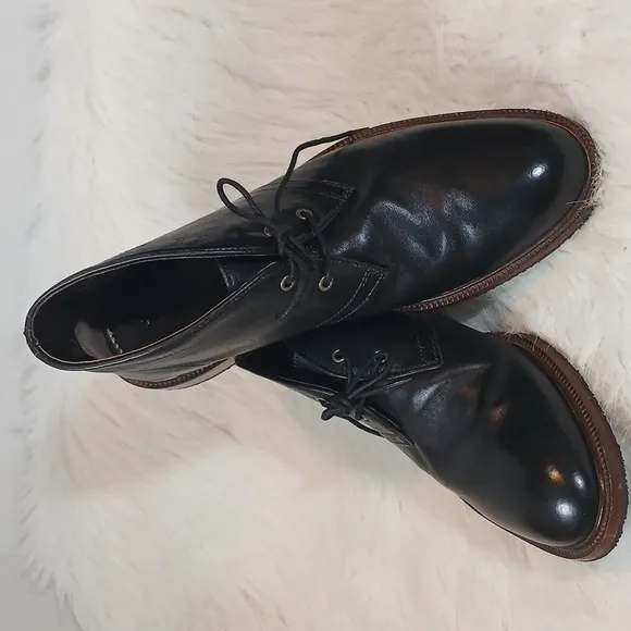 Trask Men's Leather Ankle Boots Sz 9.5M Black