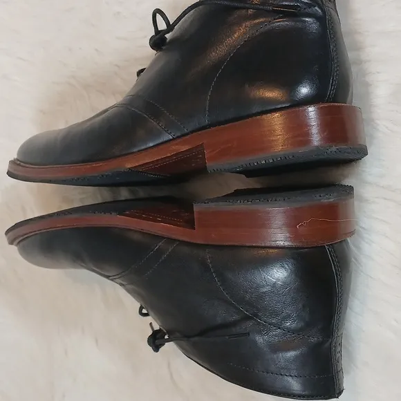 Trask Men's Leather Ankle Boots Sz 9.5M Black