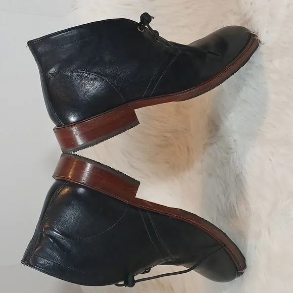 Trask Men's Leather Ankle Boots Sz 9.5M Black