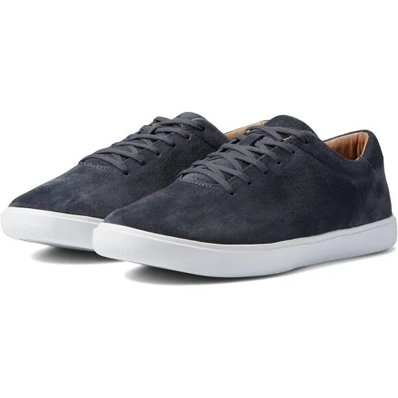 Travis Mathew Cuater Size 10 Grey Pinstripe Phenom Suede Sneakers Shoes P1-14