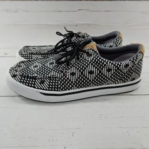 Twisted X‎ Mens Black Kicks Casual Shoes Size 11.5 Aztec Lace Up Slip On MCA0046
