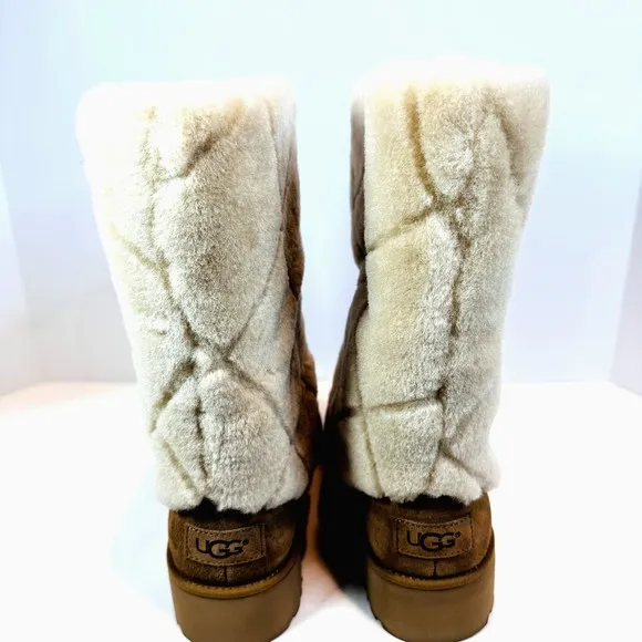 UGG ARIELLA LUXE WOMEN BOOTS SUEDE CHESTNUT US 9.0/UK 7.5/EU 40.0 NEW WITH BOX