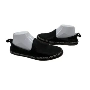 UGG Black Delfina Sherpa Lined Slip On Slipper Loafer Shoes Size 7 Women's