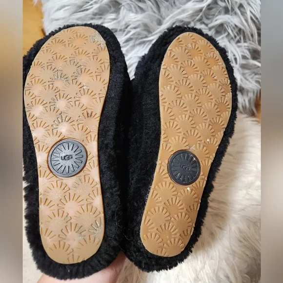 UGG/ Black Fluff Yeah Slide Sandals