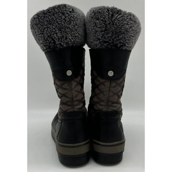 UGG BRYNN BLACK  women 6 (eu 37) 1001371 Wool liner waterproof Lace Up Boots