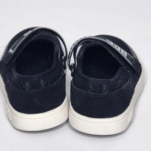 UGG Kids Toddle Black Rennon Skimmer Glitter Shoes Size