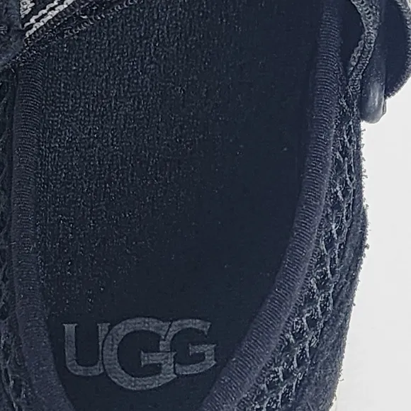 UGG Kids Toddle Black Rennon Skimmer Glitter Shoes Size