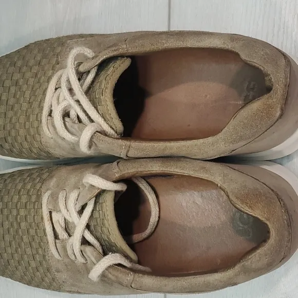 Ugg Mens Hapner Suede Details Woven Lace Up Comfort Sneakers shoes sz 11.5