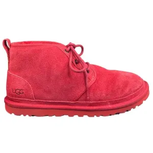 UGG Mens Neumel Red Suede Lace Up Winter Chukka Boots Size US 9