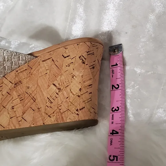 Ugg Natassia Metallic Basket Cork Wedge Sandals