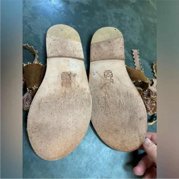 Ulla Johnson Brown Tassel Sandals