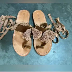 Ulla Johnson Brown Tassel Sandals
