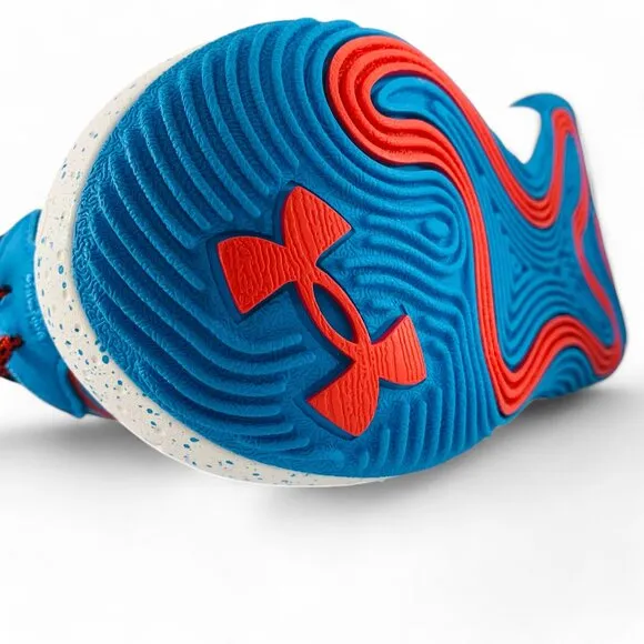 Under Armour Spawn 6 Capri Red Blue Men's Basketball Shoes Sneakers 3027259-400