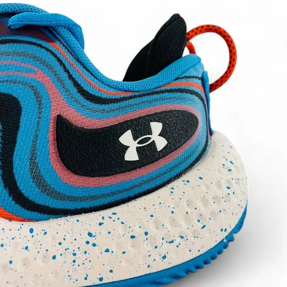 Under Armour Spawn 6 Capri Red Blue Men's Basketball Shoes Sneakers 3027259-400