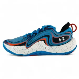Under Armour Spawn 6 Capri Red Blue Men's Basketball Shoes Sneakers 3027259-400