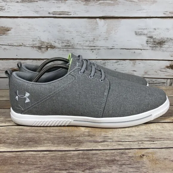 Under Armour UA Street Encounter Shoes Mens Size 13 Slip On Casual Comfort Gray