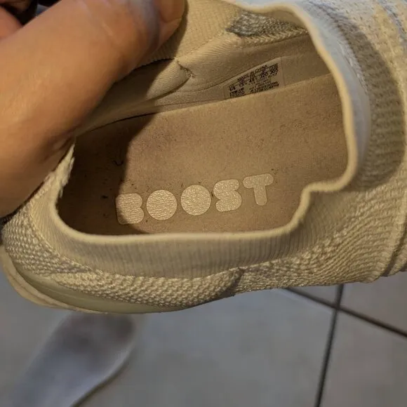 Used Adidas UltraBOOST Laceless Running Shoes – Triple White, Men’s Size 14