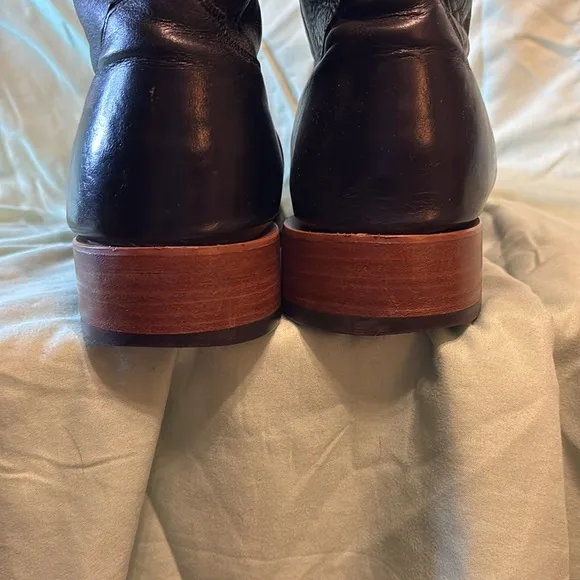Used Nocona Men's Black Oklahoma State University Boots Size 13D