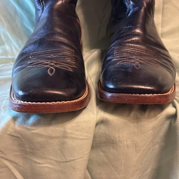 Used Nocona Men's Black Oklahoma State University Boots Size 13D